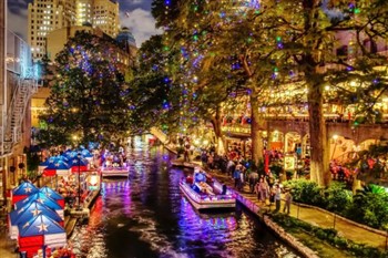 Riverwalk Nights and Texas Christmas Lights 